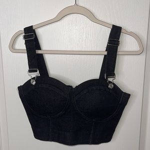 Denim Crop Top from Fashion Nova